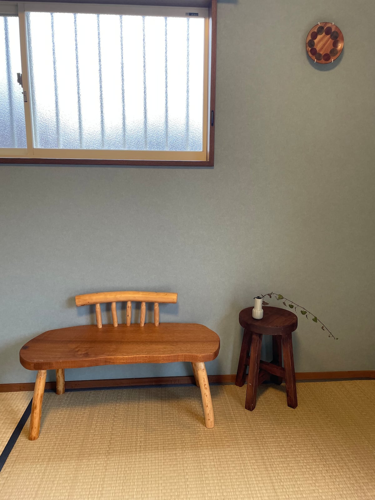 ベンチのある一角